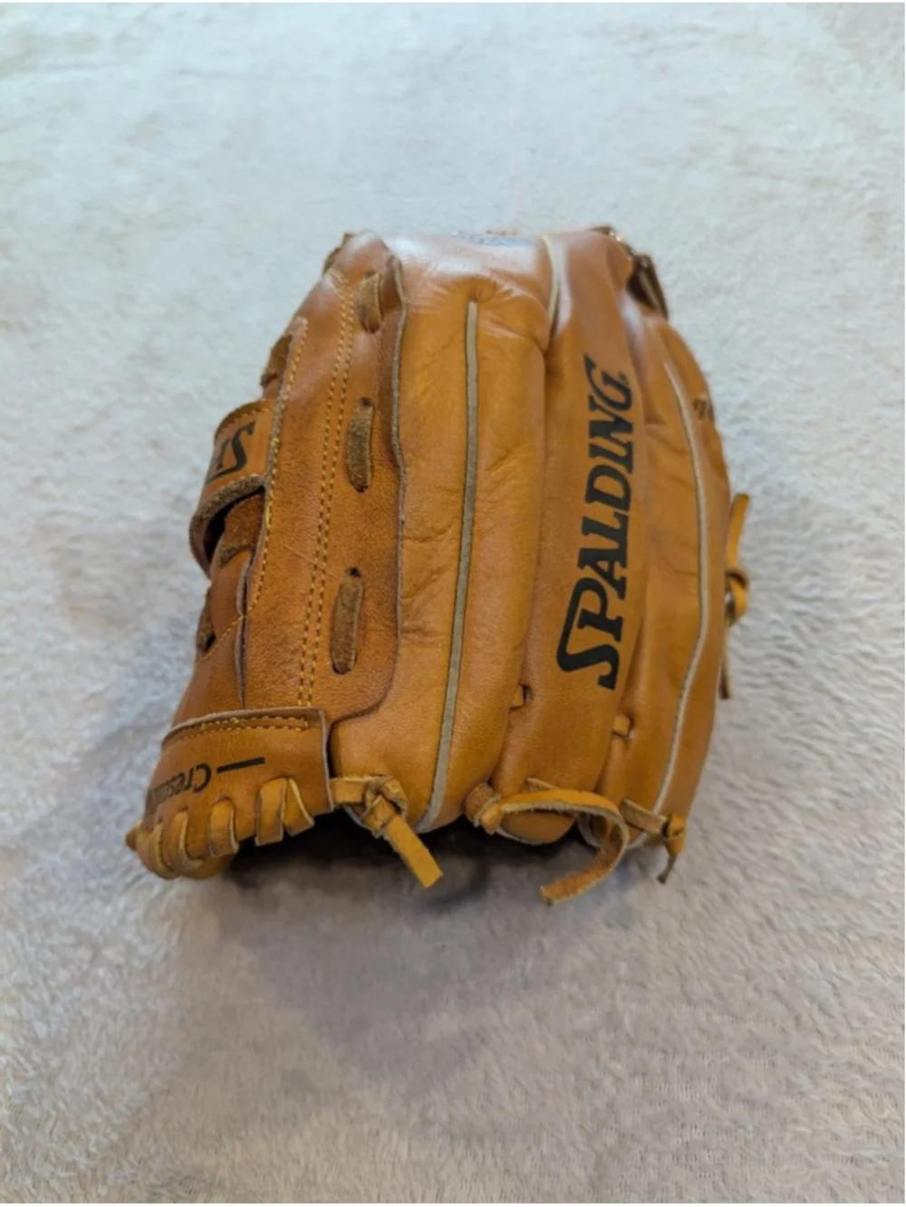 Men's Spalding Baseball Glove Brown Top Grain Leather Competition Series